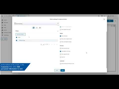3.00.3 Personnel Information on Card